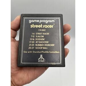 Street Racer CX-2612 (Atari 2600, 1977) Cart Only Text Label Varient